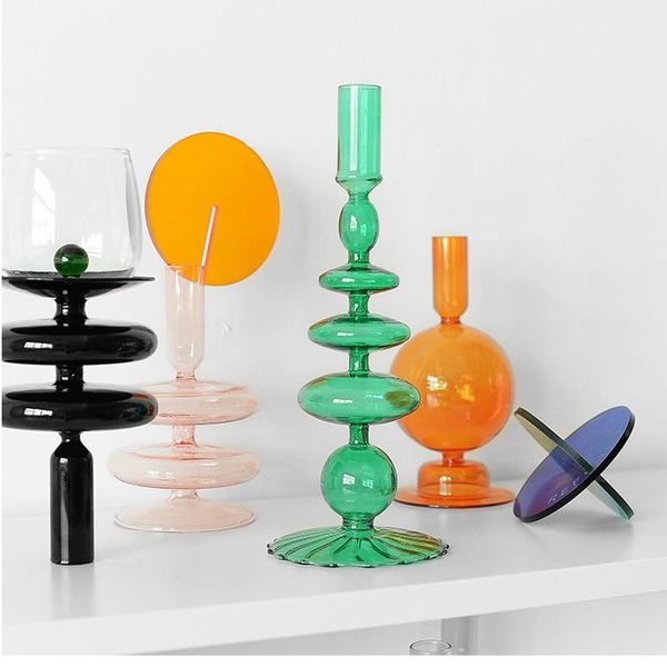 candle holders glass for pillar taper candle, wedding decoration, clear candlestick holder home decoration
candle holders glass for pillar taper candle, wedding decoration, clear candlestick holder home decoration
