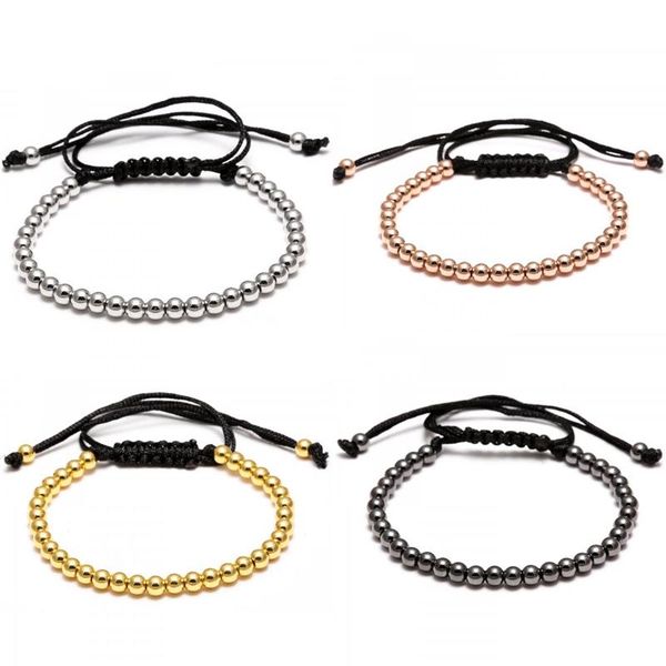 charm bracelets fashion handmade 4mm beads braided rope adjustable wrap cord beaded bracelet bangles jewelry gift for men women, Golden;silver
charm bracelets fashion handmade 4mm beads braided rope adjustable wrap cord beaded bracelet bangles jewelry gift for men women, Golden;silver