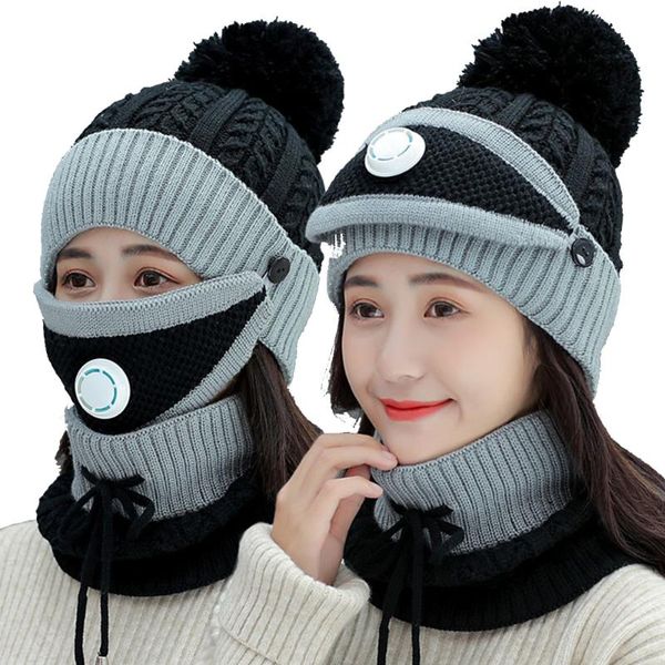cycling caps & masks winter knitted multifunctional mask hat for women beanies thickening ear protection camping hiking scarves, Black
cycling caps & masks winter knitted multifunctional mask hat for women beanies thickening ear protection camping hiking scarves, Black