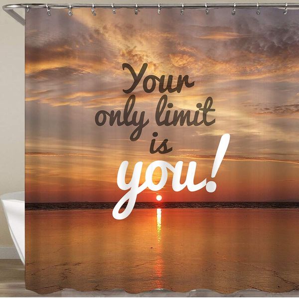 shower curtain set with 12 hooks,inspirational motivation quote your only limit is you on nature sunset background,decorative
shower curtain set with 12 hooks,inspirational motivation quote your only limit is you on nature sunset background,decorative