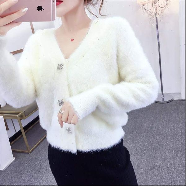 sweater winter buttoned up womens shirt elegant coat velvet jackets casual loose cardigan for, White
sweater winter buttoned up womens shirt elegant coat velvet jackets casual loose cardigan for, White