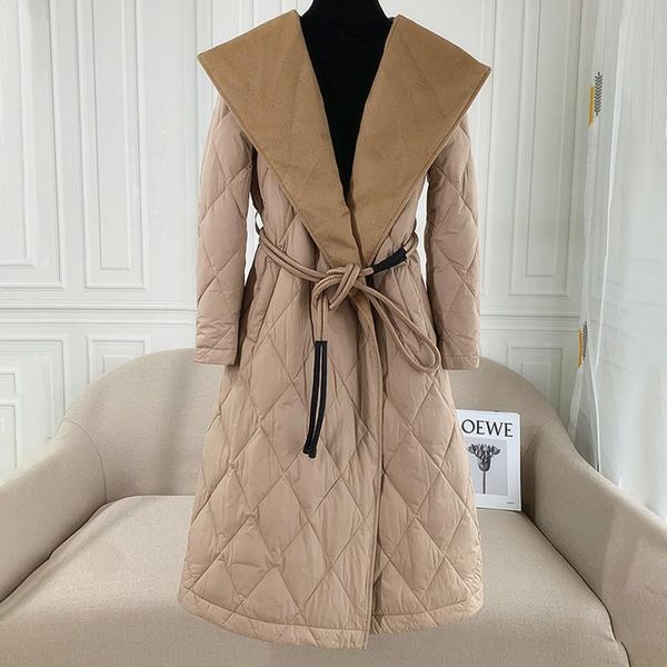 women's down & parkas 2021 arrivals winter coat women thick warm fashion overcoat cashmere lining wool jackets outerwear kx3695, Black
women's down & parkas 2021 arrivals winter coat women thick warm fashion overcoat cashmere lining wool jackets outerwear kx3695, Black