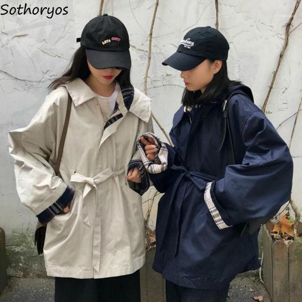 women's trench coats women hooded plaid adjustable waist oversize loose trendy harajuku casual safari style streetwear womens ulzzang1, Tan;black
women's trench coats women hooded plaid adjustable waist oversize loose trendy harajuku casual safari style streetwear womens ulzzang1, Tan;black