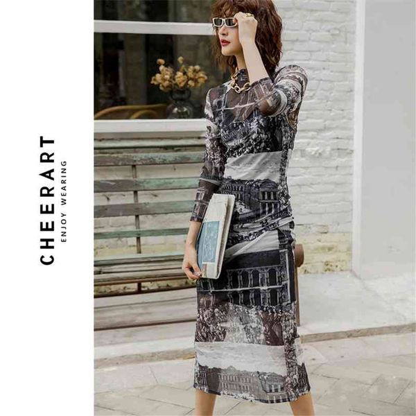 cheerart long see through mesh dress long sleeve print turtleneck sheer slim ladies tight dress autumn underwear women 210329, Black;gray
cheerart long see through mesh dress long sleeve print turtleneck sheer slim ladies tight dress autumn underwear women 210329, Black;gray