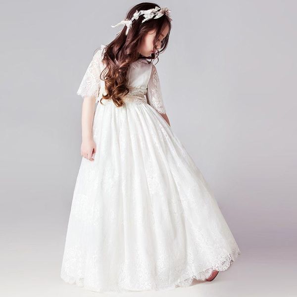 girl's dresses long white for kids girls princess elegant flower girl wedding children bridesmaid lace dress 3 12 14y, Red;yellow
girl's dresses long white for kids girls princess elegant flower girl wedding children bridesmaid lace dress 3 12 14y, Red;yellow