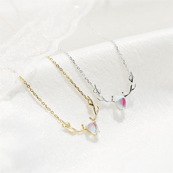 beautiful lady fishtail clavicle chain the memory of love moonstone "a deer has you" whole body pure silver necklace female, Black
beautiful lady fishtail clavicle chain the memory of love moonstone "a deer has you" whole body pure silver necklace female, Black