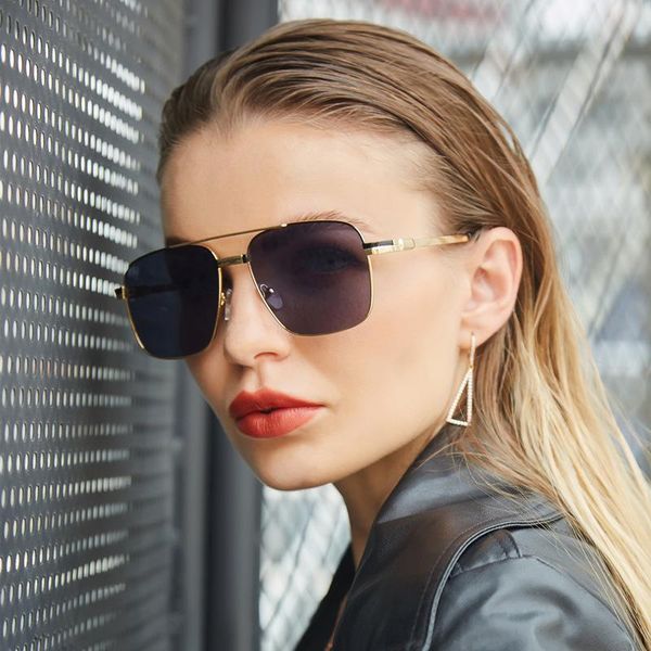 sunglasses 2021 fashion sun glasses men's metal double beam box men trendy european and american, White;black
sunglasses 2021 fashion sun glasses men's metal double beam box men trendy european and american, White;black