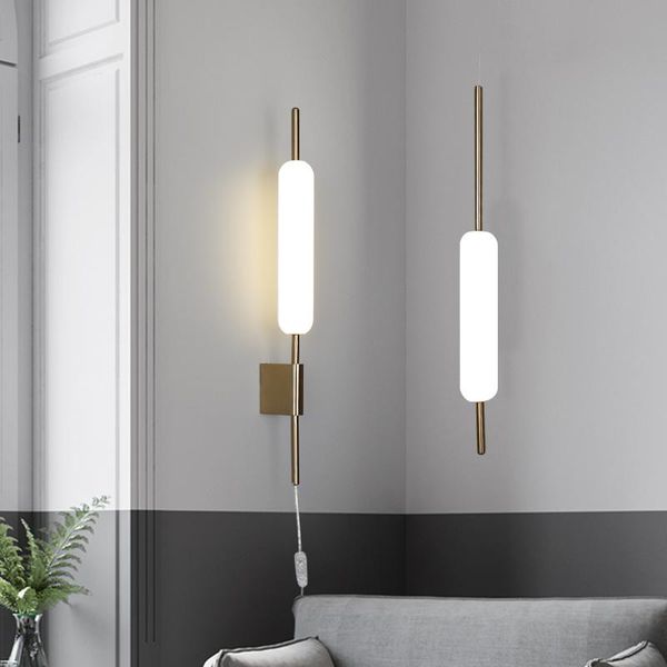 long bedside lamp light luxury glass wall corner personality bedroom corridor super bright with switch
long bedside lamp light luxury glass wall corner personality bedroom corridor super bright with switch