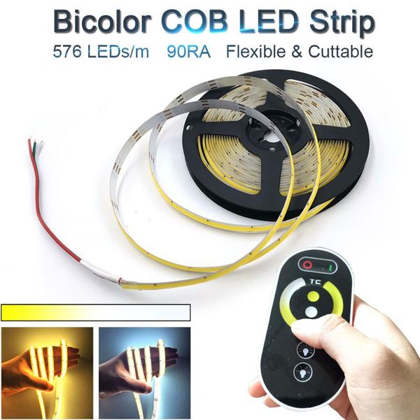 double color cob strip light 12v 24v warm cold white bicolor led with dimmer for house decoration christmas party strips
double color cob strip light 12v 24v warm cold white bicolor led with dimmer for house decoration christmas party strips