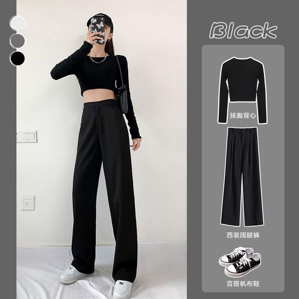 women's pants & capris summer women ice silk wide leg high waist slim split loose casual trouser thin solid color plus size, Black;white
women's pants & capris summer women ice silk wide leg high waist slim split loose casual trouser thin solid color plus size, Black;white