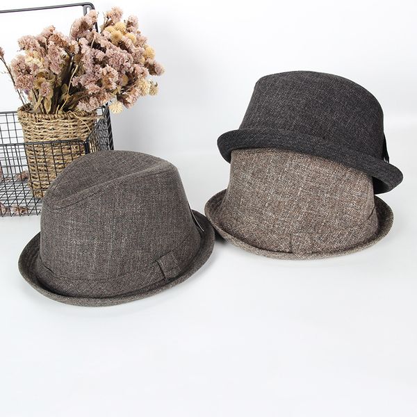 male 3.5cm small brim jazz hat high-end quality cotton and linen fedora hats men summer beach casual sun cap 56-58cm, Blue;gray
male 3.5cm small brim jazz hat high-end quality cotton and linen fedora hats men summer beach casual sun cap 56-58cm, Blue;gray