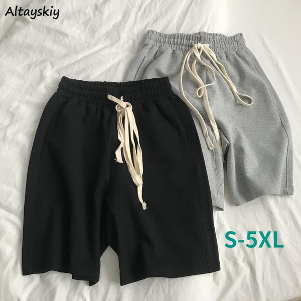 women's shorts women cozy plus size s-5xl couples simple femme stretchy high waist preppy solid elastic all match basic trousers daily, White;black
women's shorts women cozy plus size s-5xl couples simple femme stretchy high waist preppy solid elastic all match basic trousers daily, White;black