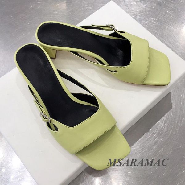 slippers summer light green strap buckle square heel leather side peep toe high dress shoes woman, Black
slippers summer light green strap buckle square heel leather side peep toe high dress shoes woman, Black