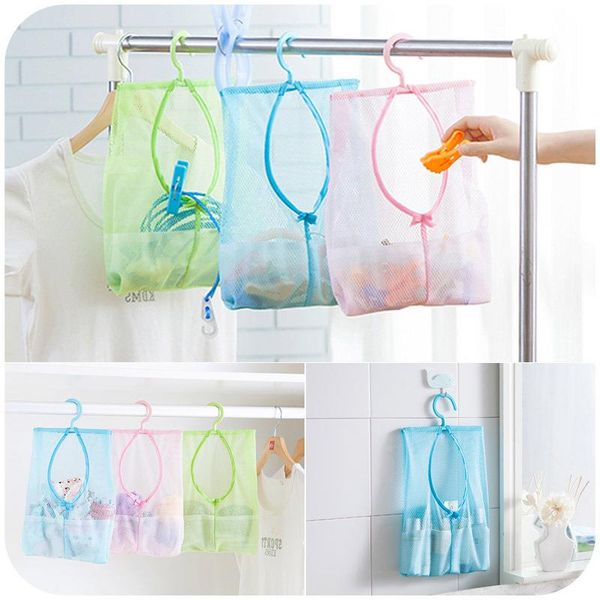 bag storage bag, mesh bathroom dormitory artifact, hanging thickened ucseh
