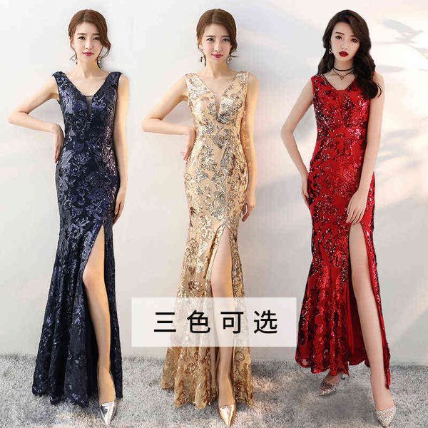luxury prom dresses golden evening 2021 fashion banquet fishtail temperament shows thin queen's aura, Black
luxury prom dresses golden evening 2021 fashion banquet fishtail temperament shows thin queen's aura, Black
