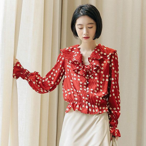 women's blouses & shirts bethquenoy chemisier femme vintage women clothes 2021 dot long sleeve summer ladies blusas camisas mujer, White
women's blouses & shirts bethquenoy chemisier femme vintage women clothes 2021 dot long sleeve summer ladies blusas camisas mujer, White