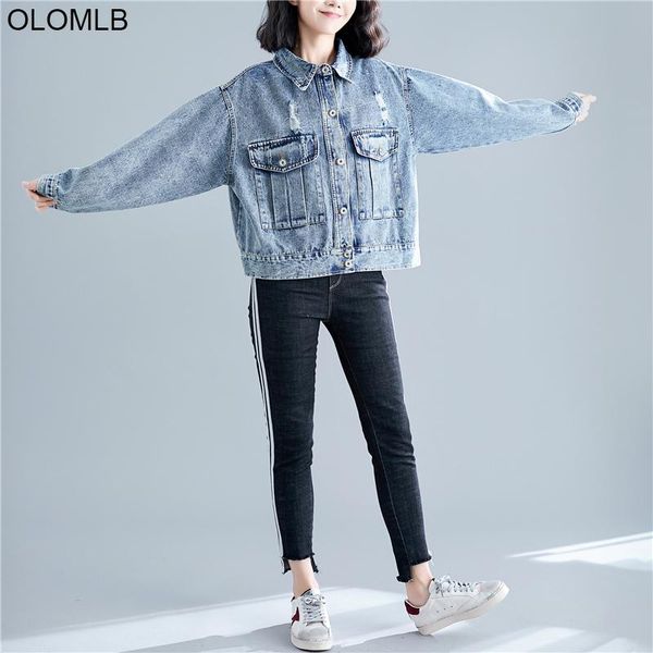 women's jackets 2021 autumn outerwear cardigan female clothes loose oversize jean overcoat plus size women denim jacket long sleeve big, Black;brown
women's jackets 2021 autumn outerwear cardigan female clothes loose oversize jean overcoat plus size women denim jacket long sleeve big, Black;brown