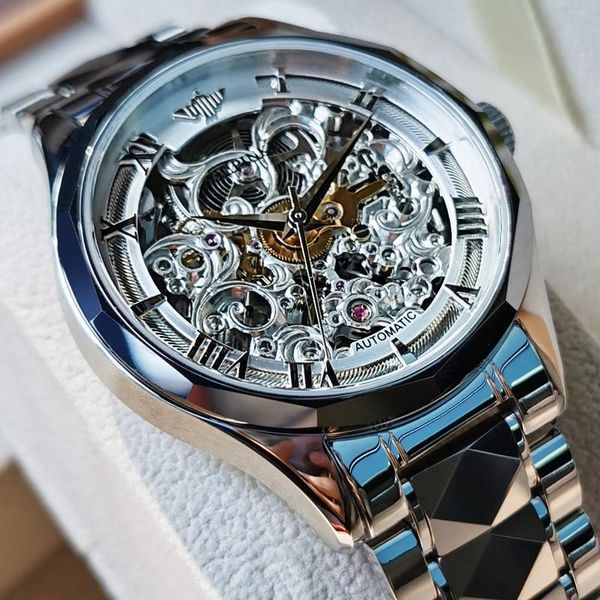 wristwatches oupinke men watch official product switzerland craft luxury sapphire skeleton watches clock mechanical, Slivery;brown
wristwatches oupinke men watch official product switzerland craft luxury sapphire skeleton watches clock mechanical, Slivery;brown