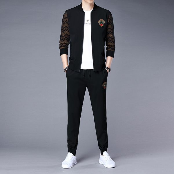tiktok, autumn leisure suit, metrosexual men's collar, zip et + sports pants 6628, Black
tiktok, autumn leisure suit, metrosexual men's collar, zip et + sports pants 6628, Black