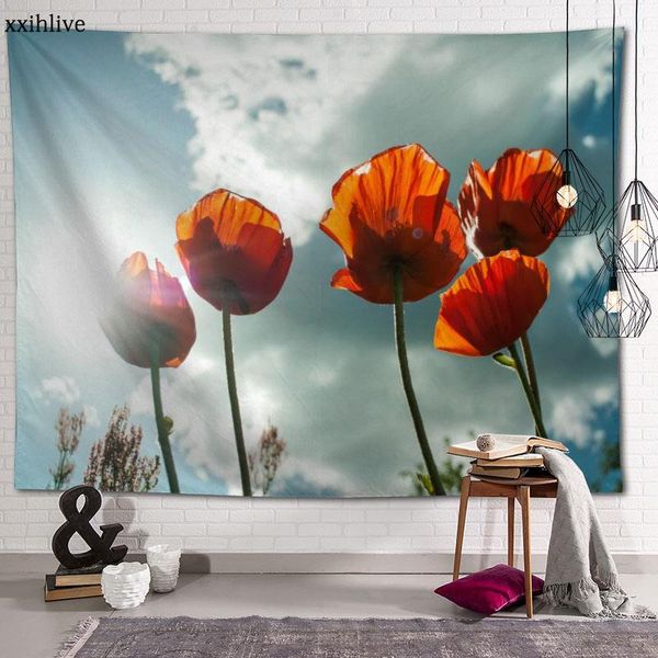 tapestries wall tapestry bright poppies flower background decorative hanging for living room bedroom dorm home decor 100x150cm
tapestries wall tapestry bright poppies flower background decorative hanging for living room bedroom dorm home decor 100x150cm