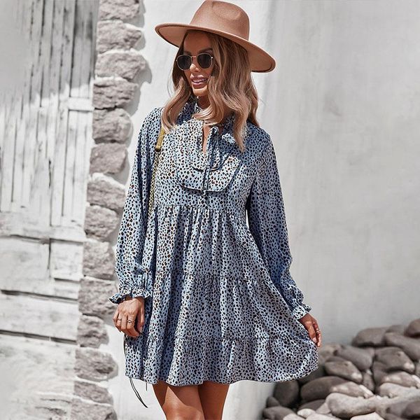 casual dresses leopard printed long sleeve women dress autumn winter drawstring pleated ruffle neck loose holiday for woman, Black;gray
casual dresses leopard printed long sleeve women dress autumn winter drawstring pleated ruffle neck loose holiday for woman, Black;gray