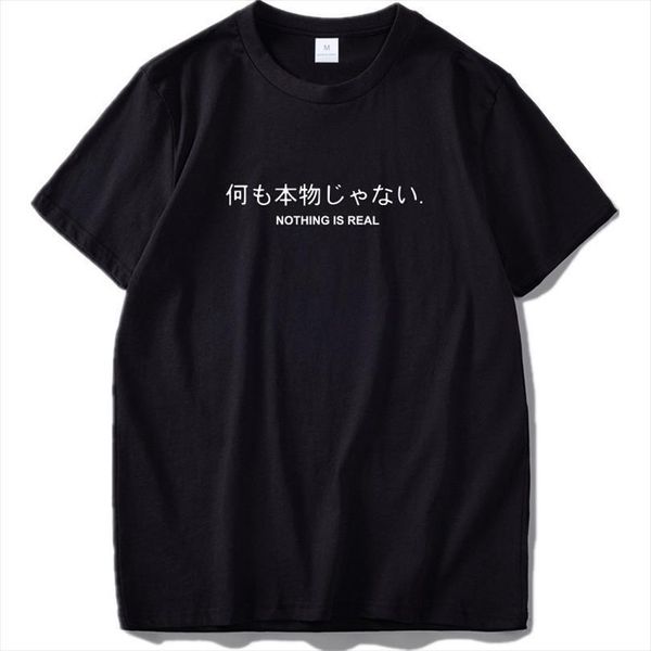 nothing is real harajuku japanese mens t shirts funny cotton letter print tee breathable hipster drop ship, White;black
nothing is real harajuku japanese mens t shirts funny cotton letter print tee breathable hipster drop ship, White;black