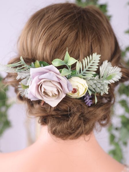 retro pure quietly elegant flower hair comb wedding bridal hair accessories handmade rose and leaves headpiece for women, Silver
retro pure quietly elegant flower hair comb wedding bridal hair accessories handmade rose and leaves headpiece for women, Silver