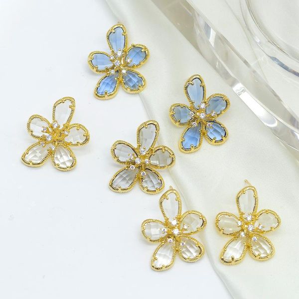 lifefontier korean cute crystal flower stud earrings for women fashion transparent cz zircon bridal wedding jewelry dangle & chandelier, Silver
lifefontier korean cute crystal flower stud earrings for women fashion transparent cz zircon bridal wedding jewelry dangle & chandelier, Silver