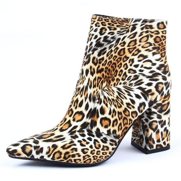 women's ankle boots autumn leopard print 9cm square heeled high boots ladies casual zipper short boots size 34-43 shoes 210507, Black
women's ankle boots autumn leopard print 9cm square heeled high boots ladies casual zipper short boots size 34-43 shoes 210507, Black