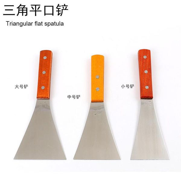 cooking spatula bbq stainless steel wooden handle baking pizza pancake triangle flat kitchen accessories & pastry tools
cooking spatula bbq stainless steel wooden handle baking pizza pancake triangle flat kitchen accessories & pastry tools