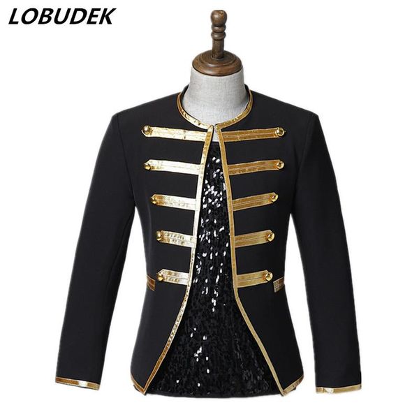 men's suits & blazers england style o-neck slim blazer court jacket bar nightclub male singer dancer concert stage performance casual c, White;black
men's suits & blazers england style o-neck slim blazer court jacket bar nightclub male singer dancer concert stage performance casual c, White;black