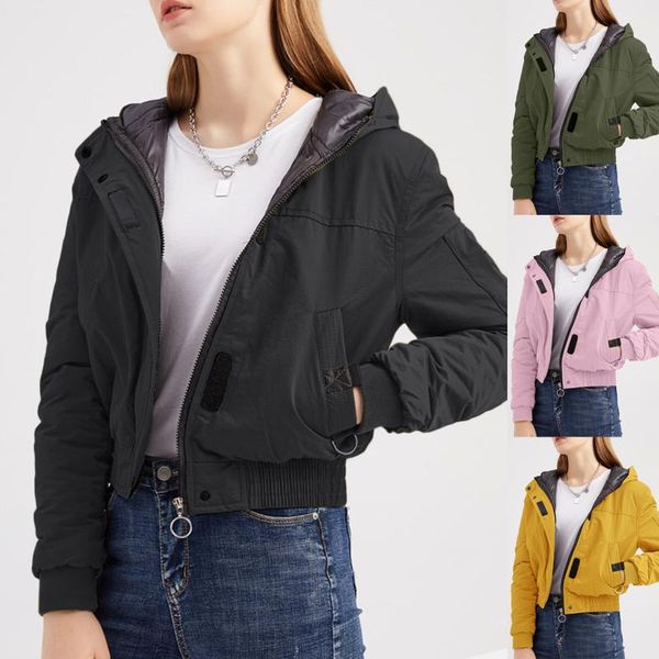 women's wool & blends 2021 solid color fashion winter parka women long sleeve zipper thick warm parkas coat casual jacket with pockets, Black
women's wool & blends 2021 solid color fashion winter parka women long sleeve zipper thick warm parkas coat casual jacket with pockets, Black