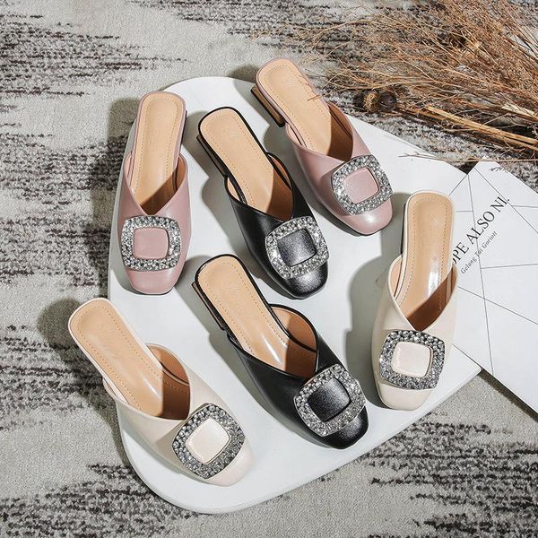 slippers 2021 summer women shoes fashion mule large size woman slides, Black
slippers 2021 summer women shoes fashion mule large size woman slides, Black