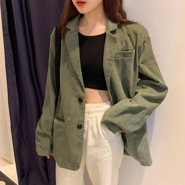 women's jackets hzirip green vintage corduroy casual 2021 loose warm retro women brief all-match autumn stylish high street coats, Black;brown
women's jackets hzirip green vintage corduroy casual 2021 loose warm retro women brief all-match autumn stylish high street coats, Black;brown