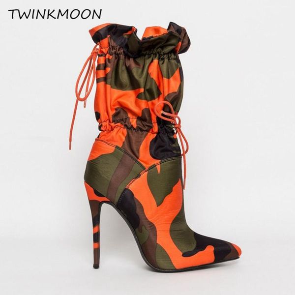 boots camouflage print women's high heels shoes ankle point toe adjustable autumn zapatos mujer 2021, Black
boots camouflage print women's high heels shoes ankle point toe adjustable autumn zapatos mujer 2021, Black