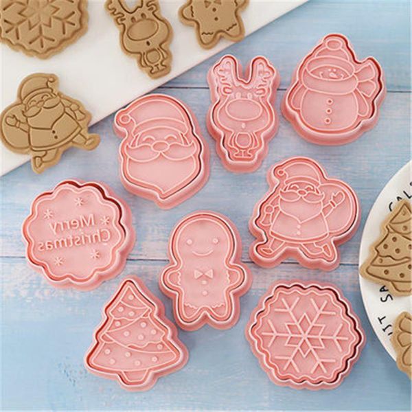 baking moulds 8 pcs cartoon biscuit mold christmas cookie cutter navidad biscoito stamp cake fondant decoration
baking moulds 8 pcs cartoon biscuit mold christmas cookie cutter navidad biscoito stamp cake fondant decoration