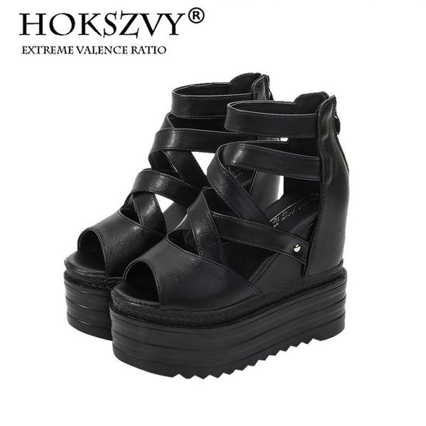 summer 13cm slope with thick bottom nightclub increase sandals cross belt sponge cake women's shoes zyw, Black 
summer 13cm slope with thick bottom nightclub increase sandals cross belt sponge cake women's shoes zyw, Black