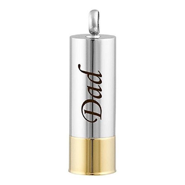 pendant necklaces cremation jewelry for ashes necklace engraved "dad " cylinder urn loved ones stainless steel tube memorial, Silver
pendant necklaces cremation jewelry for ashes necklace engraved "dad " cylinder urn loved ones stainless steel tube memorial, Silver