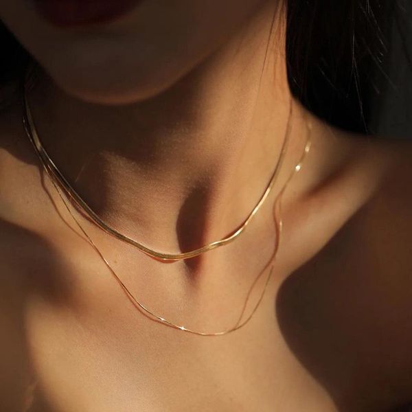 chokers kpop stainless steel chain on the neck choker necklace double layer pendant jewelry 2021 chocker collar for women girl, Golden;silver
chokers kpop stainless steel chain on the neck choker necklace double layer pendant jewelry 2021 chocker collar for women girl, Golden;silver