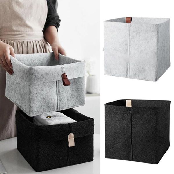felt storage basket living room tea table black gray sundries cloth box bedroom socks laundry bags
felt storage basket living room tea table black gray sundries cloth box bedroom socks laundry bags