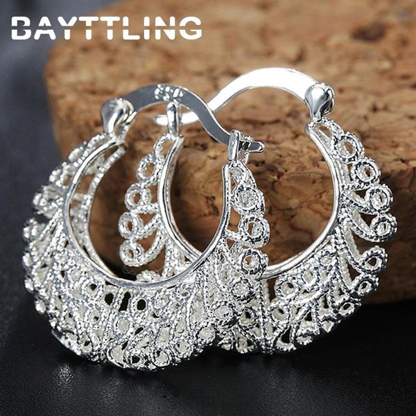 hoop & huggie bayttling 26mm 925 sterling silver weaving exquisite hollow flower earrings for women fashion wedding gift jewelry, Golden;silver
hoop & huggie bayttling 26mm 925 sterling silver weaving exquisite hollow flower earrings for women fashion wedding gift jewelry, Golden;silver