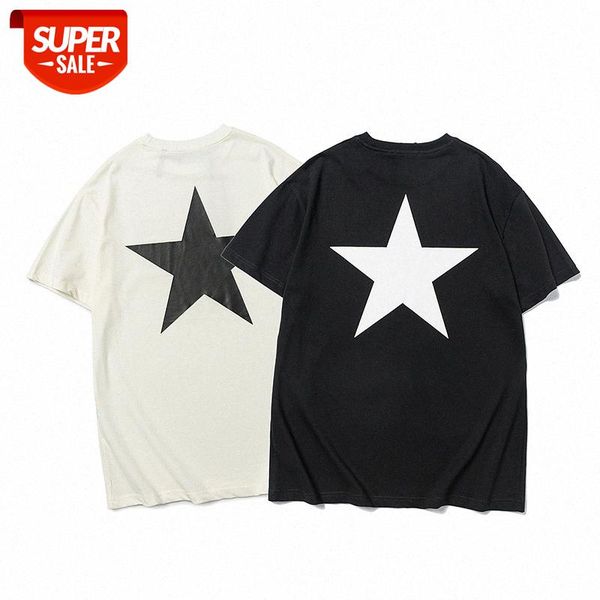 fog five-pointed star print short-sleeved t-shirt eentials double line men and women couple bottoming shirt half sleeve #fb7w, White;black
fog five-pointed star print short-sleeved t-shirt eentials double line men and women couple bottoming shirt half sleeve #fb7w, White;black