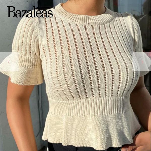 womens ruffles crop t-shirt knitted women t shirts france short sleeve tshirt slim women's, White
womens ruffles crop t-shirt knitted women t shirts france short sleeve tshirt slim women's, White