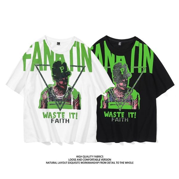 kxbs clothing new products in spring and summer 2021 street hip hop abstract fun fashion cartoon loose men's short sleeve t-shirt, White;black
kxbs clothing new products in spring and summer 2021 street hip hop abstract fun fashion cartoon loose men's short sleeve t-shirt, White;black