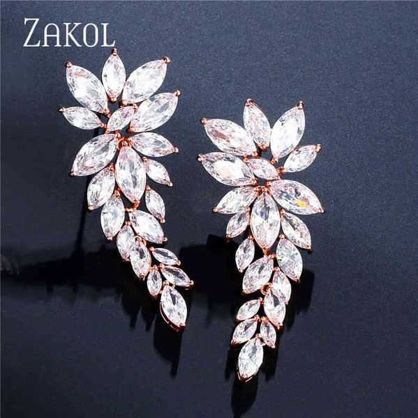 zakol luxury cubic zirconia marquise cut bridal jewelry long dangle earrings for women wedding dinner birthday gift fsep2329, Bronze;silver
zakol luxury cubic zirconia marquise cut bridal jewelry long dangle earrings for women wedding dinner birthday gift fsep2329, Bronze;silver