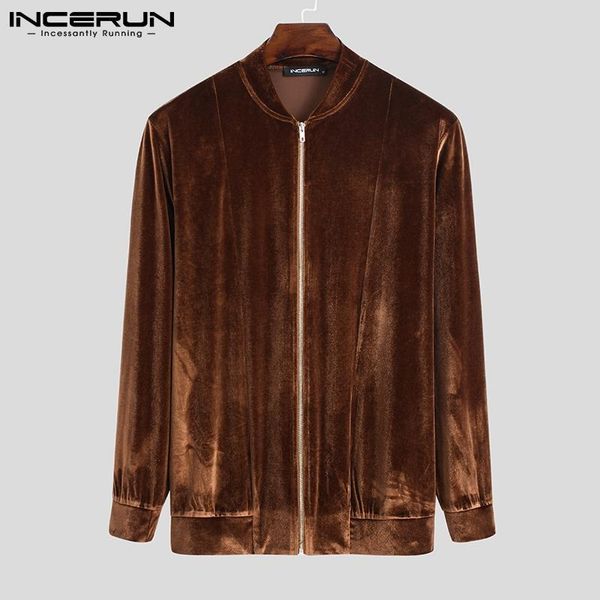 men's jackets 2021 men stand collar streetwear long sleeve zipper velour autumn casual thin coats solid color outerwear s-5xl incerun, Black;brown
men's jackets 2021 men stand collar streetwear long sleeve zipper velour autumn casual thin coats solid color outerwear s-5xl incerun, Black;brown