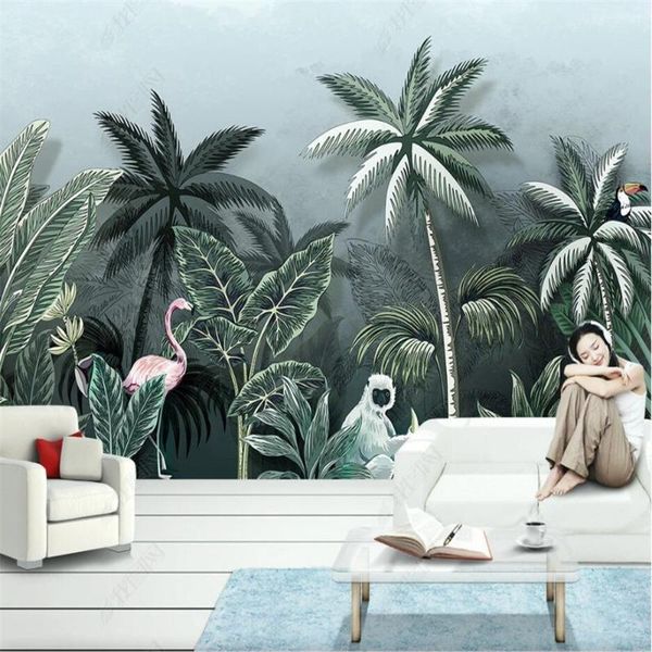 wallpapers milofi custom 3d wallpaper mural hand-painted tropical rain forest flamingo medieval living room bedroom background wall decorat
wallpapers milofi custom 3d wallpaper mural hand-painted tropical rain forest flamingo medieval living room bedroom background wall decorat
