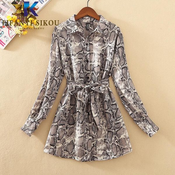 women's blouses & shirts snake skin print shirt women fashion lace up lapel long sleeve 2021 womens and loose chiffon, White
women's blouses & shirts snake skin print shirt women fashion lace up lapel long sleeve 2021 womens and loose chiffon, White