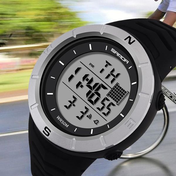 wristwatches fashion men's electronic watches casual led digital sports watch multi-function clock relogios masculino 6001, Slivery;brown
wristwatches fashion men's electronic watches casual led digital sports watch multi-function clock relogios masculino 6001, Slivery;brown