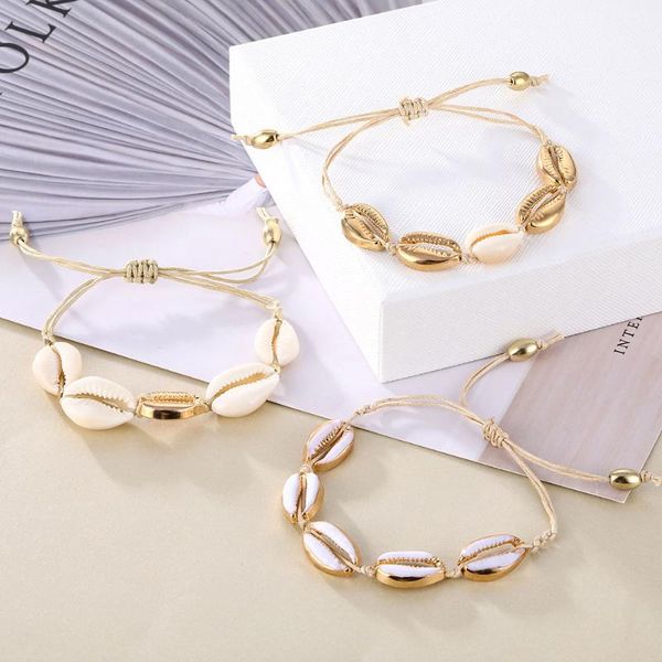 charm bracelets iparam bohemia vintage shell rope chain bracelet women beach sea anklet jewelry party gift wholesale, Golden;silver
charm bracelets iparam bohemia vintage shell rope chain bracelet women beach sea anklet jewelry party gift wholesale, Golden;silver